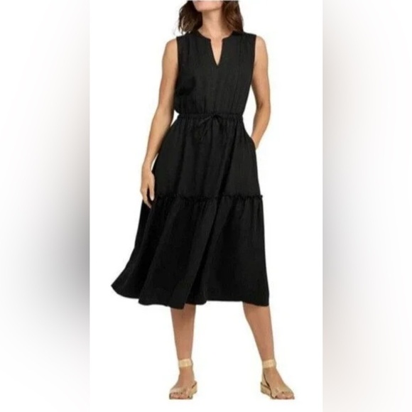 Lands' End Dresses & Skirts - Lands' End Sleeveless Tiered Lycocell Dress